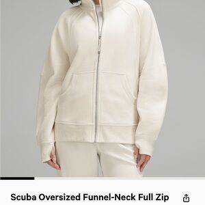 Lululemon scuba full zip size m/l